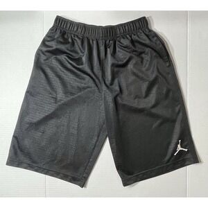 Jordan Basketball Shorts Boys Large 12-13 Years Black Logo Pockets Gym‎ Workout